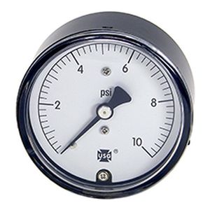 Ametek U.S. Gauge Model 733 Diaphragm-Actuated Low-Pressure Gauge (Back Mount)