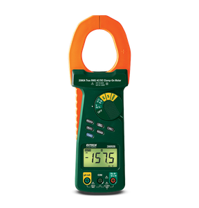 Extech 380926 Clamp Meter + DMM, 2000A, AC/DC, TRMS