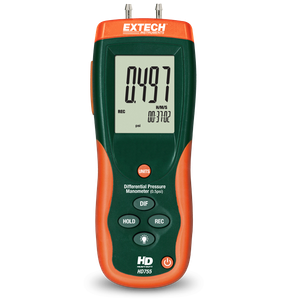 Extech HD755 Manometer, Pressure, 0.5 PSI