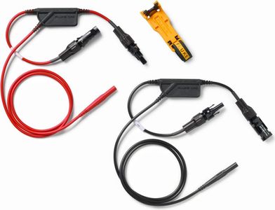Fluke TLPV2 MC4 Solar Power Clamp Set, Black/Red
