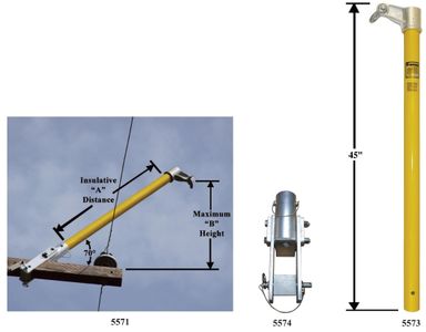 Hastings 3" Cross Arm Gin Pole