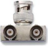 Pomona Electronics BNC Adapter (M/2F), Right Angle