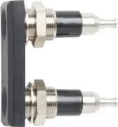 Pomona Electronics Panel Mount Double 4 mm Jack, Black