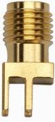 Pomona Electronics SMA Straight Jack PCB Receptacle Edge Mount