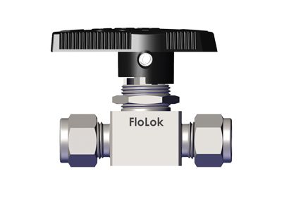 SSP EB Series, Three-Way Ball Valve 45, 1/2 in Tube Fitting # 45GXD8-HC
