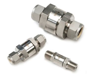 SSP CH Series, Check Valve, 3/8 in. Duolok Tube Fitting, 25 PSIG (1.8 Bar) # CH8-D6-25-HC